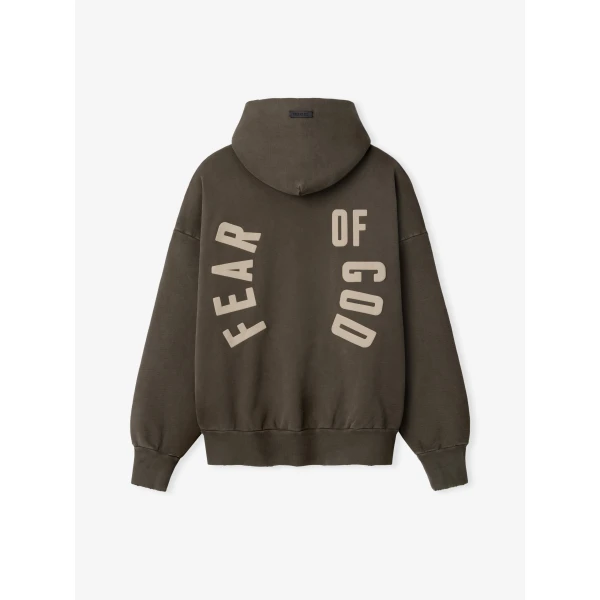 Fear of God Fear of God Classic Pocket Hoodie in Faded Brown | Sweatshirts | Coveti