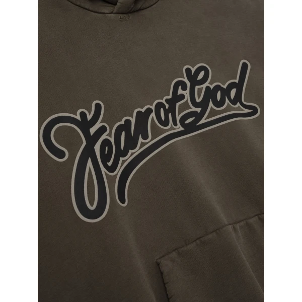 Fear of God Fear of God Classic Pocket Hoodie in Faded Brown | Sweatshirts | Coveti