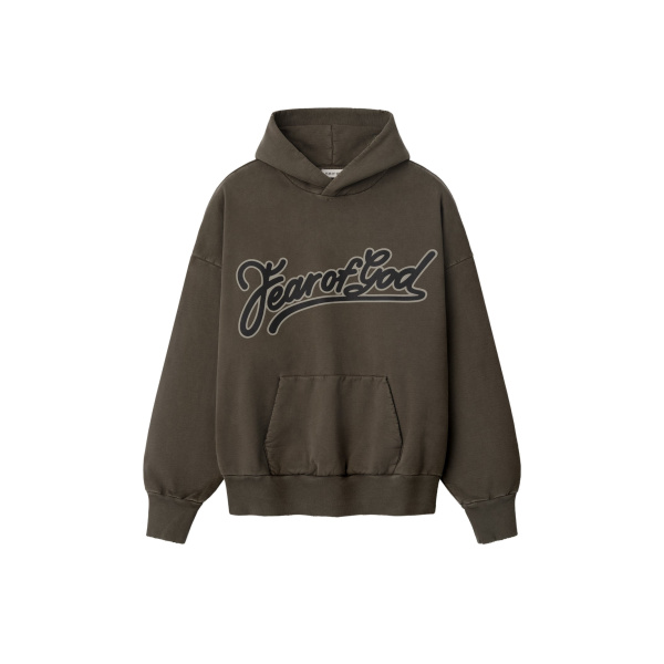 Fear of God Fear of God Classic Pocket Hoodie in Faded Brown | Coveti