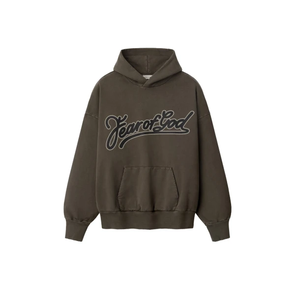 Fear of God Fear of God Classic Pocket Hoodie in Faded Brown | Coveti