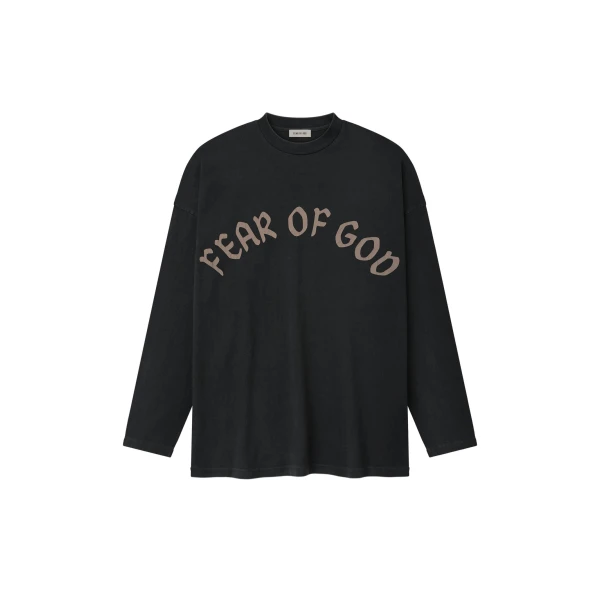 Fear of God Fear of God, F OF G Long Sleeve Tee in Black | Coveti