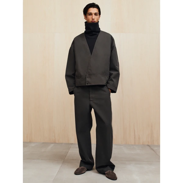 Fear of God Garment Dyed Cotton Casual Pant in Dark Grey | Pants | Coveti