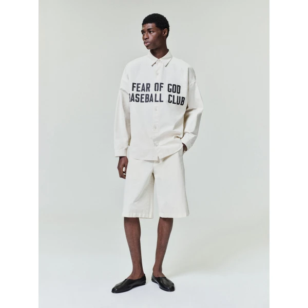 Fear of God Garment Dyed Cotton Casual Short in Natural | Shorts | Coveti