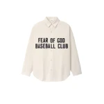 Fear of God Garment Dyed Cotton Relaxed Shirt in Natural | Coveti