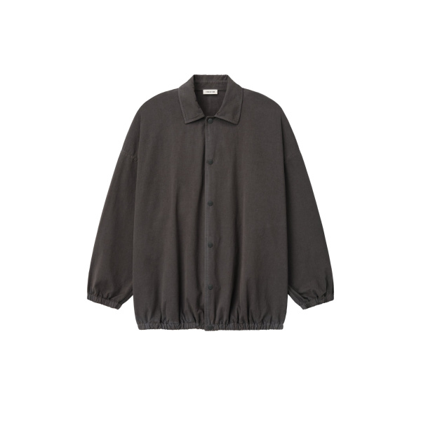 Fear of God Garment Dyed Cotton Windbreaker in Dark Grey | Coveti