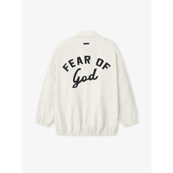 Fear of God Garment Dyed Cotton Windbreaker in Natural | Men Jackets | Coveti