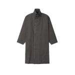 Fear of God Garment-Dyed Cropped Sleeve Car Coat in Dark Grey | Coveti