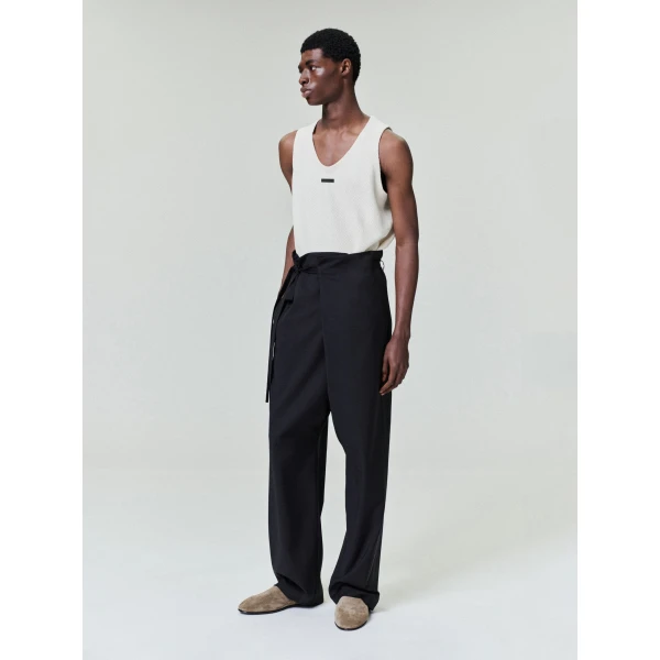 Fear of God Knitted Tank Top in Cream | Men Knitwear | Coveti
