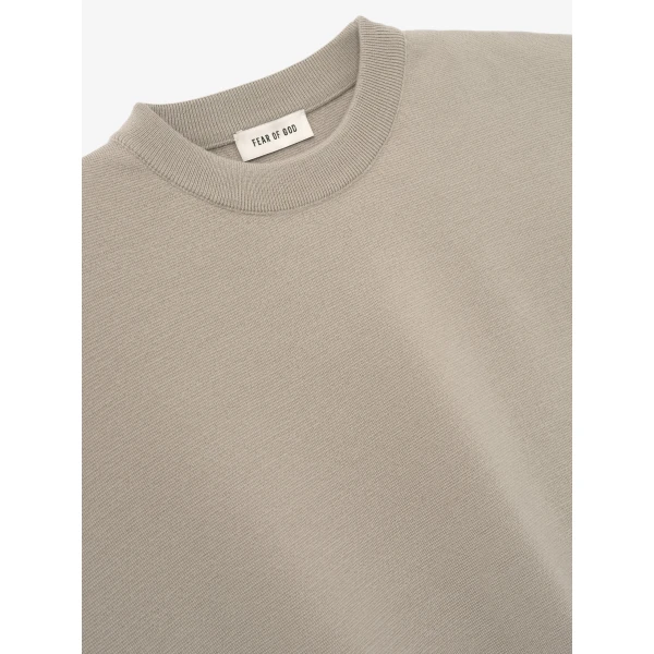 Fear of God Merino Milano Knit Tee in Dusty Beige | Men Knitwear | Coveti