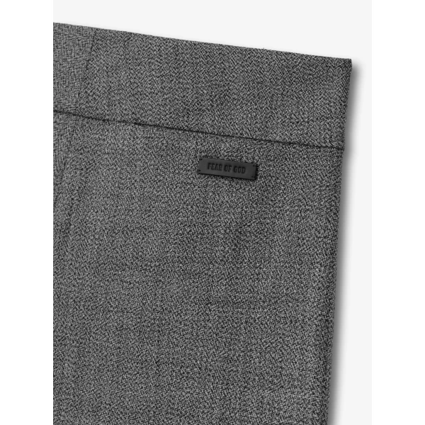 Fear of God Mouline Wool Casual Flat Front Pant in Off White and Black | Pants | Coveti