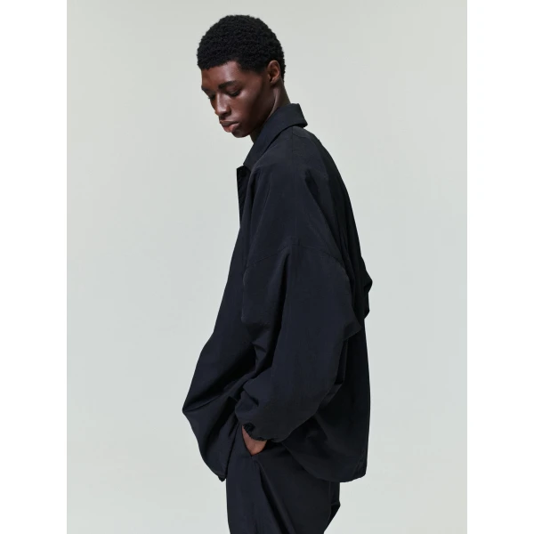 Fear of God Nylon Ripstop Tech Windbreaker in Black | Men Jackets | Coveti