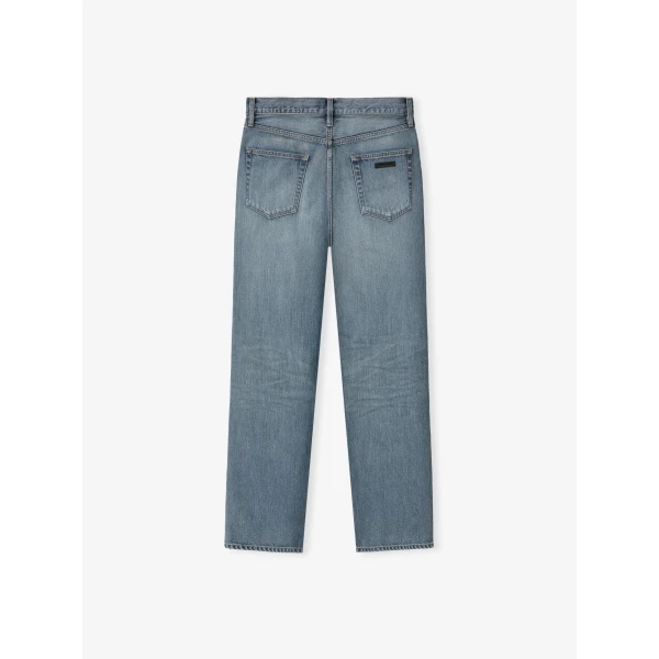 Fear of God Straight 5 Pocket Jean in Medium Indigo | Pants | Coveti
