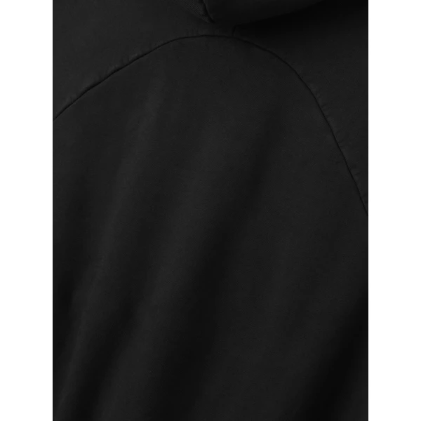 Fear of God Sunfaded Classic Half Raglan Hoodie with Pocket in Black | Sweatshirts | Coveti