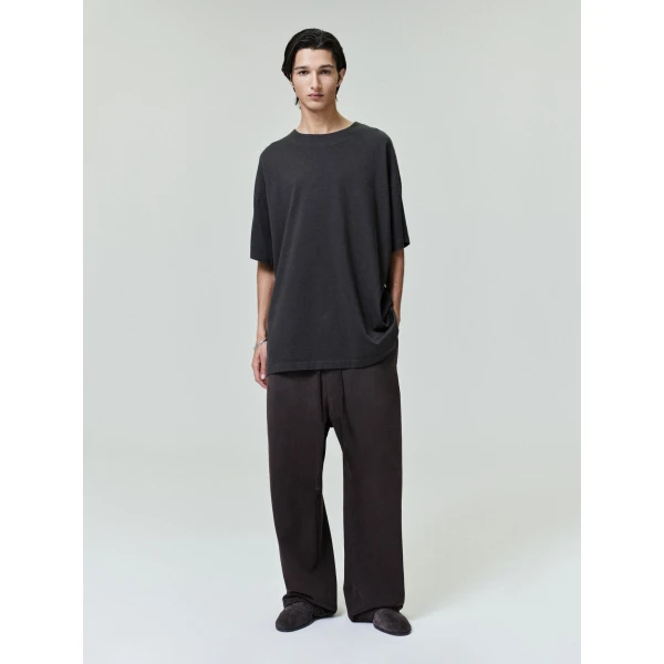 Fear of God Sunfaded Wide Leg Sweatpant in Dark Brown | Pants | Coveti