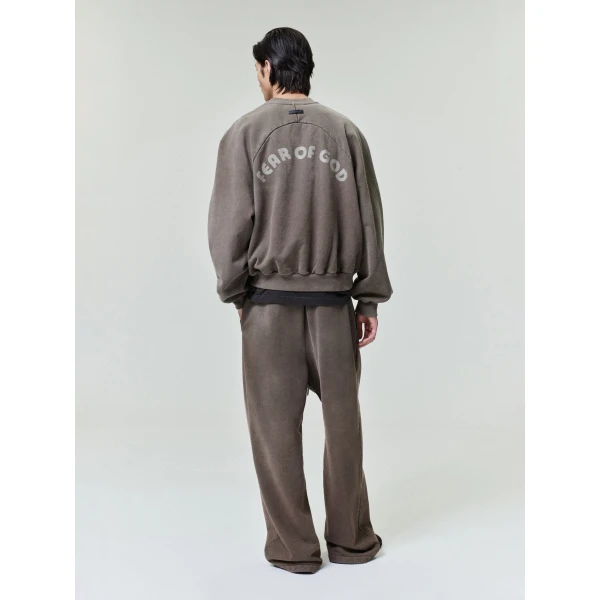 Fear of God Sunfaded Wide Leg Sweatpant in Faded Brown | Pants | Coveti