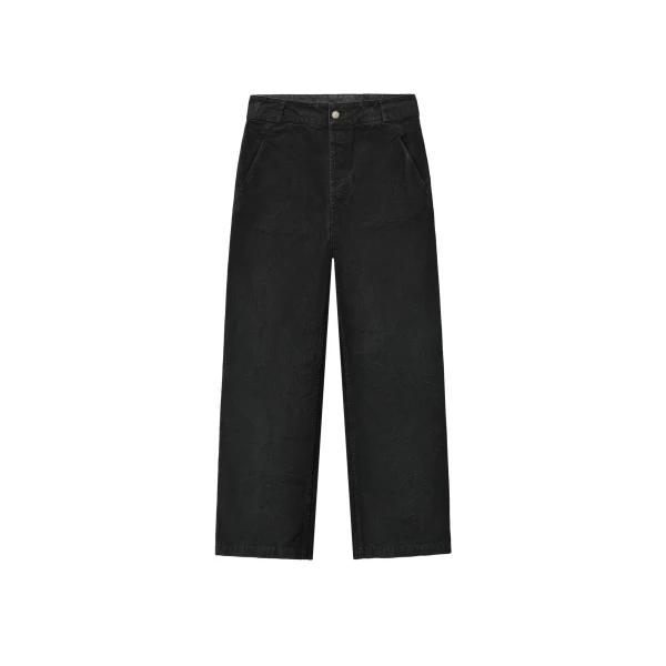 Fear of God Washed Canvas Utility Pant in Washed Black | Coveti