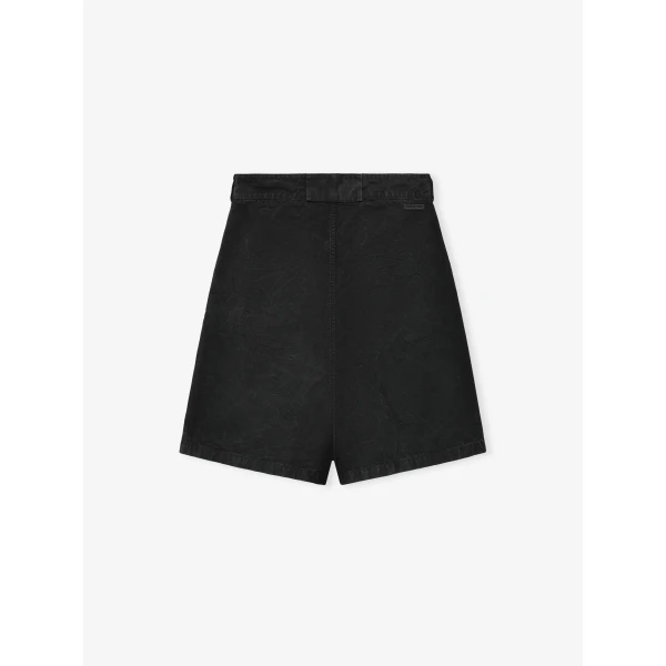 Fear of God Washed Canvas Utility Shorts in Washed Black | Shorts | Coveti