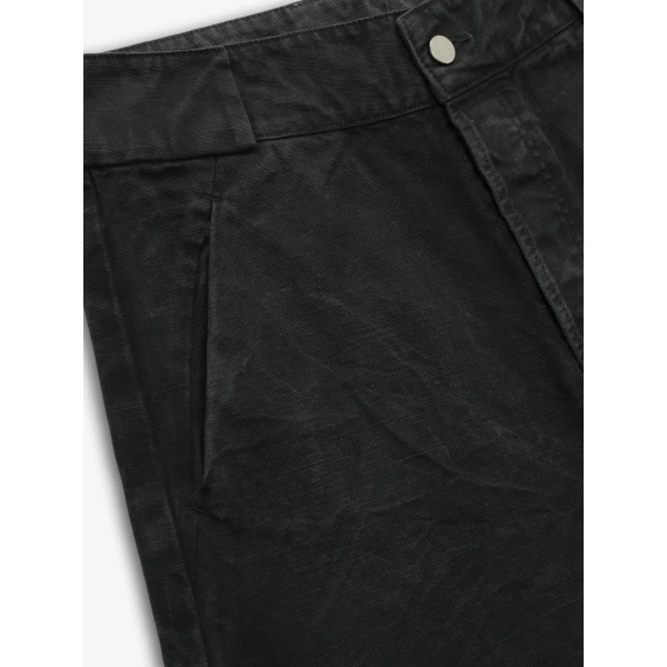 Fear of God Washed Canvas Utility Shorts in Washed Black | Shorts | Coveti