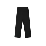 Fear of God Wool Poplin Casual Flat Front Pants in Black | Coveti