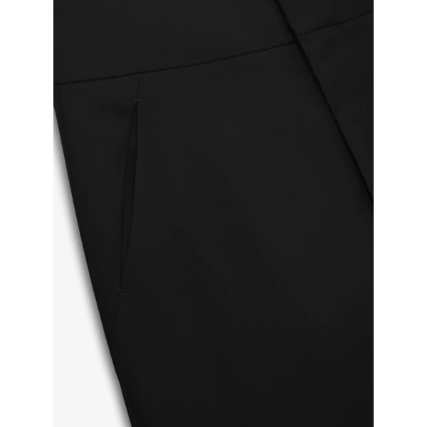 Fear of God Wool Poplin Casual Flat Front Pants in Black | Pants | Coveti