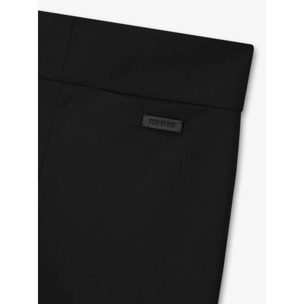 Fear of God Wool Poplin Casual Flat Front Pants in Black | Pants | Coveti
