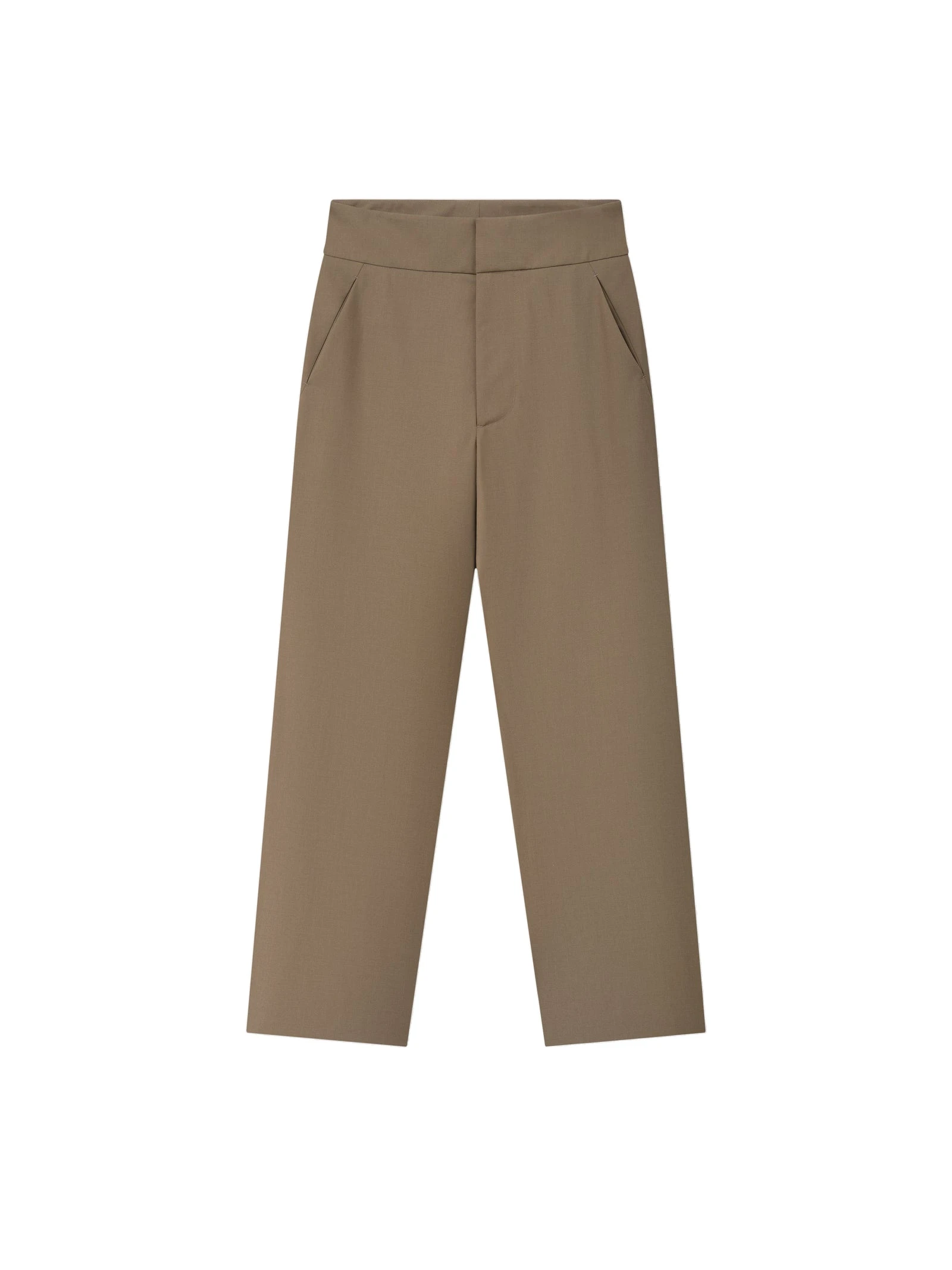 Fear of God Wool Poplin Casual Flat Front Pants in Clay Fear of God Wool Poplin Casual Flat Front Pants in Clay | Coveti