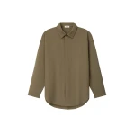 Fear of God Wool Poplin Relaxed Shirt in Clay | Coveti