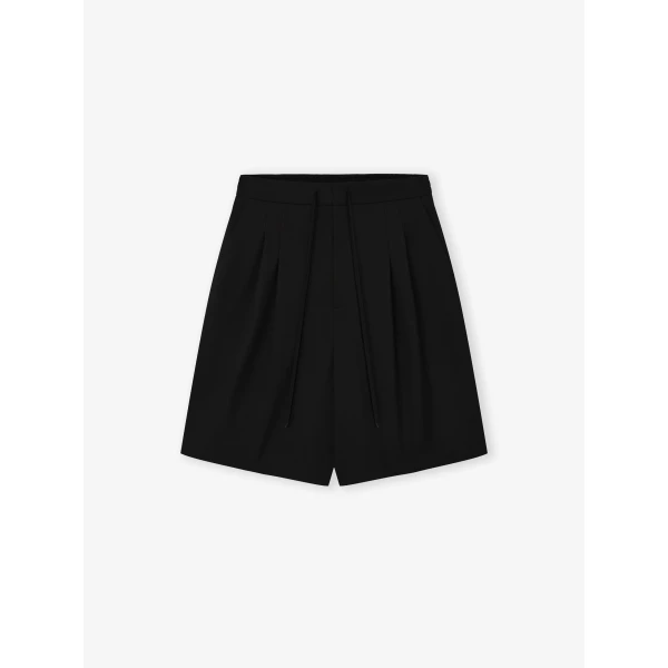 Fear of God Wool Ripstop Baggy Shorts in Black | Shorts | Coveti