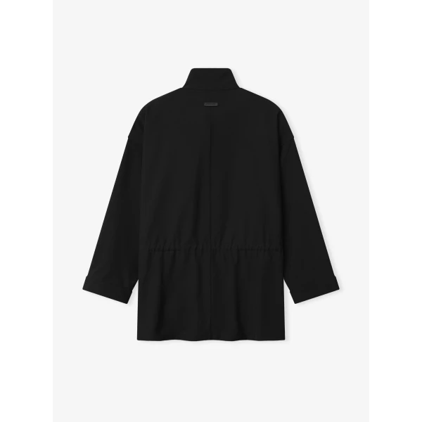 Fear of God Wool Ripstop Parka in Black | Men Coats | Coveti
