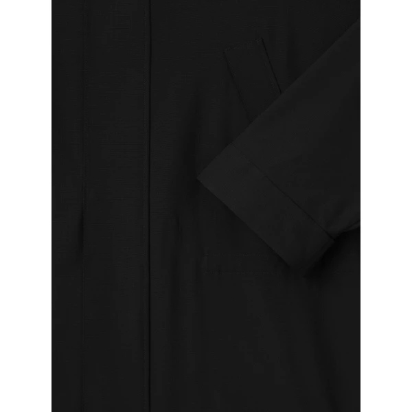 Fear of God Wool Ripstop Parka in Black | Men Coats | Coveti