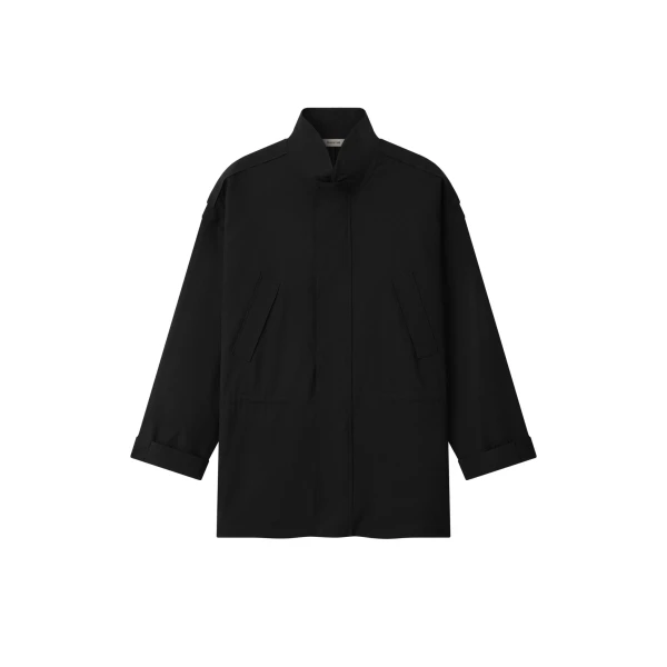Fear of God Wool Ripstop Parka in Black | Coveti
