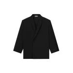 Fear of God Wool Ripstop Relaxed Long Jacket in Black | Coveti