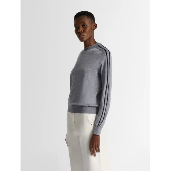 Fusalp Anayral Sweater in Mouse Grey and Black, view 3 | Sweaters | Coveti