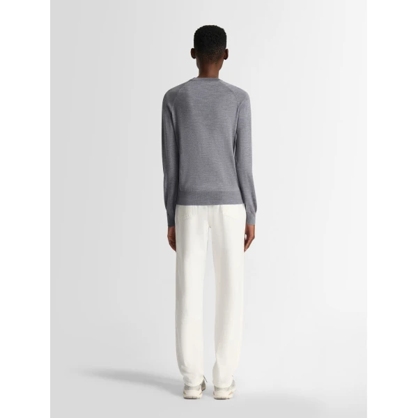 Fusalp Anayral Sweater in Mouse Grey and Black, view 4 | Sweaters | Coveti