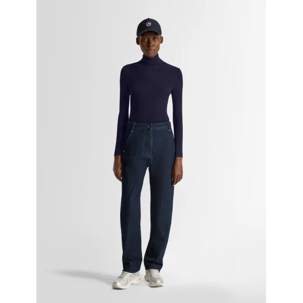 Fusalp Ancelle Sweater in Dark Blue, view 2 | Turtlenecks | Coveti