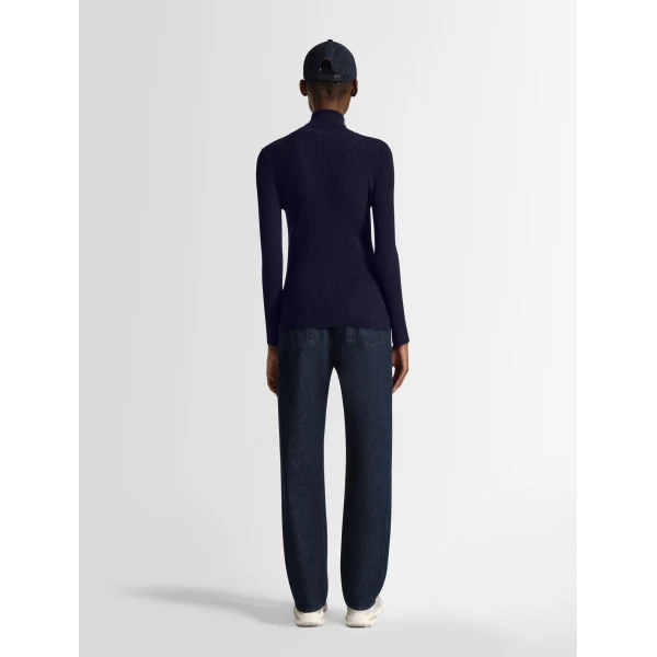 Fusalp Ancelle Sweater in Dark Blue, view 4 | Turtlenecks | Coveti