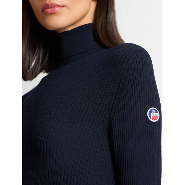 Fusalp Ancelle Sweater in Dark Blue, view 5 | Turtlenecks | Coveti