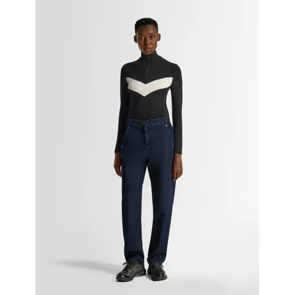 Fusalp Andromede Sweater in Black and Snow, view 2 | Sweaters | Coveti