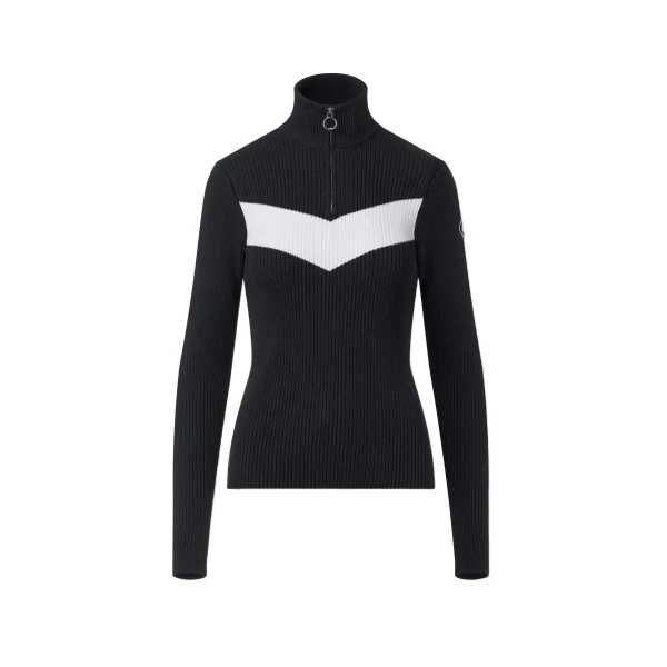 Fusalp Andromede Sweater in Black and Snow | Sweaters | Coveti