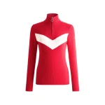 Fusalp Andromede Sweater in Racing Red and Snow | Sweaters | Coveti