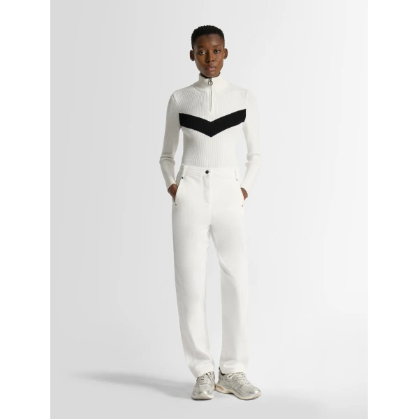 Fusalp Andromede Sweater in Snow and Black, view 2 | Sweaters | Coveti