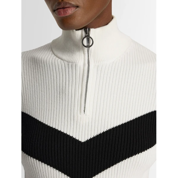 Fusalp Andromede Sweater in Snow and Black, view 5 | Sweaters | Coveti