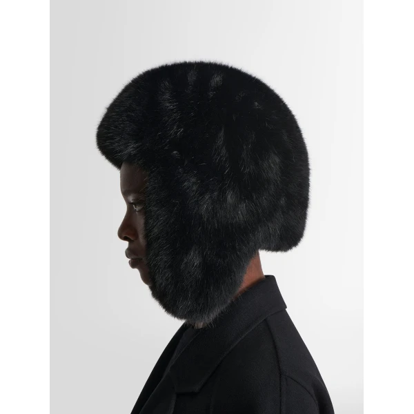 Fusalp Arctic Chapka in Black, view 3 | Hats | Coveti