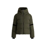 Fusalp Barsy Down Jacket in Moss Green and Black | Ski Jackets | Coveti