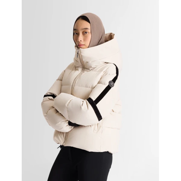Fusalp Barsy Ski Down Jacket in Mastic, view 3 | Ski Jackets | Coveti