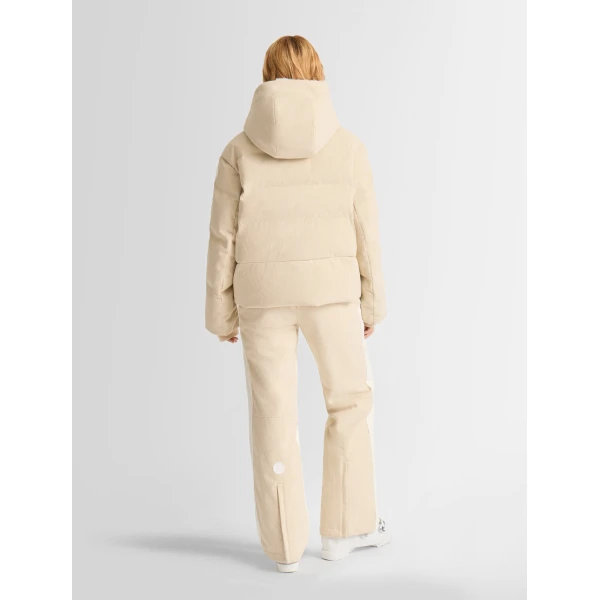 Fusalp Barsy Velvet Down Jacket in Desert, view 5 | Ski Jackets | Coveti