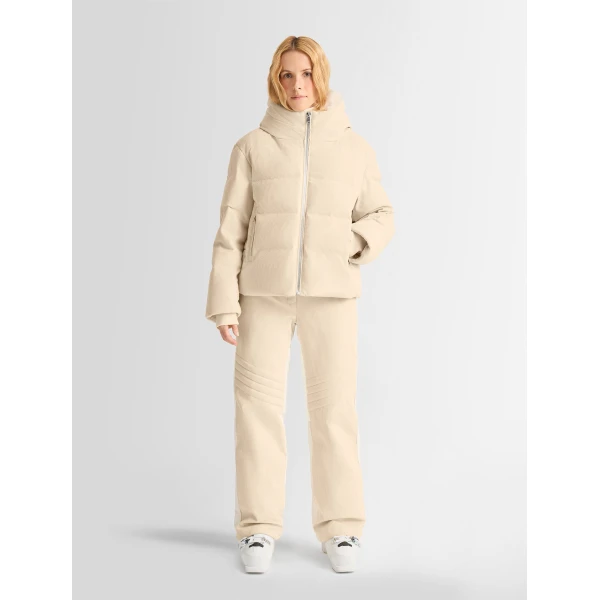 Fusalp Barsy Velvet Down Jacket in Desert, view 6 | Ski Jackets | Coveti