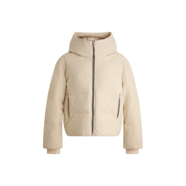 Fusalp Barsy Velvet Down Jacket in Desert | Ski Jackets | Coveti