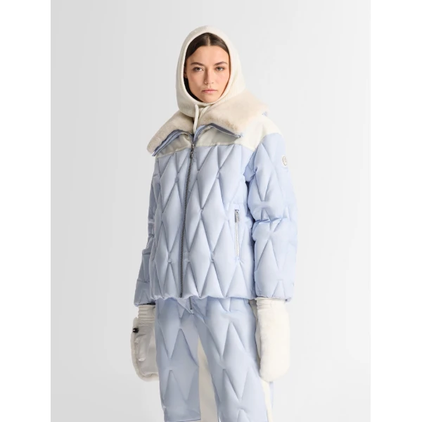 Fusalp Beqya Down Jacket in Cloud, view 3 | Ski Jackets | Coveti