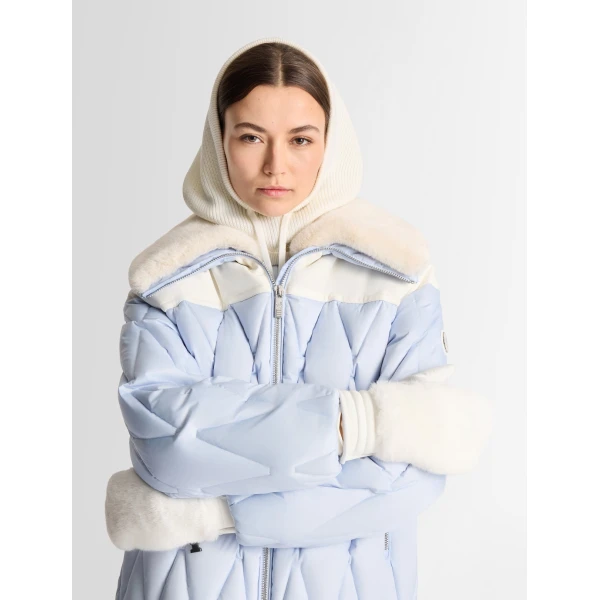 Fusalp Beqya Down Jacket in Cloud, view 5 | Ski Jackets | Coveti